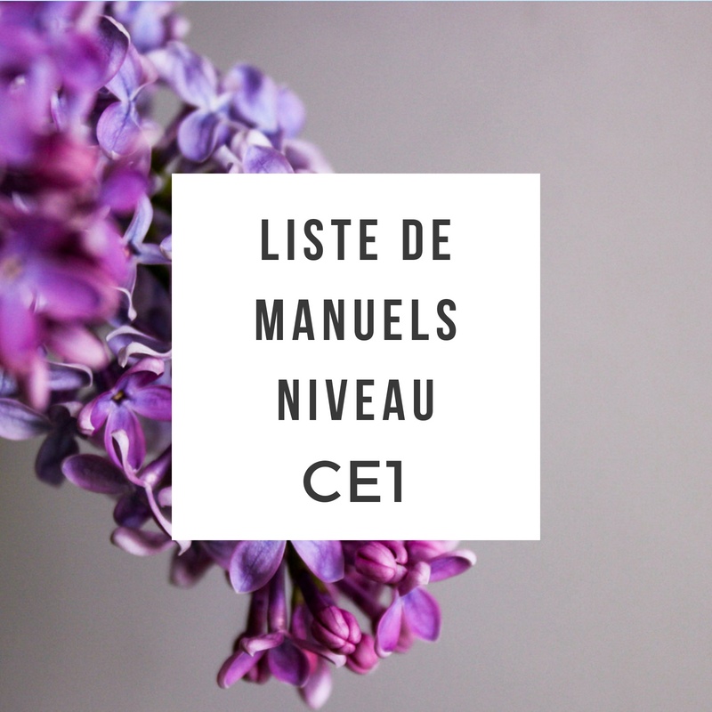 liste de manuels niveau ce1