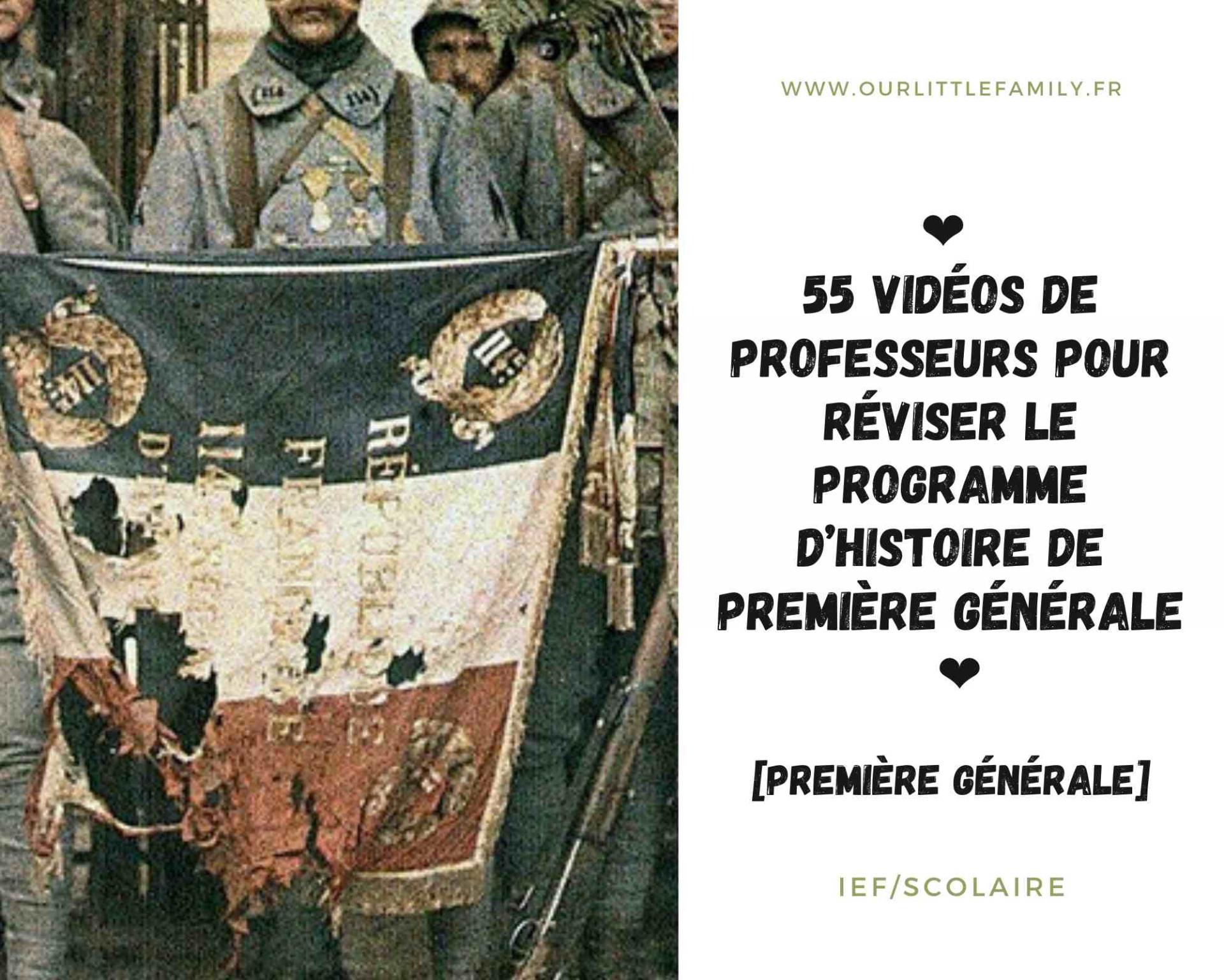 55 videos de professeurs pour reviser le programme d histoire de premiere generale