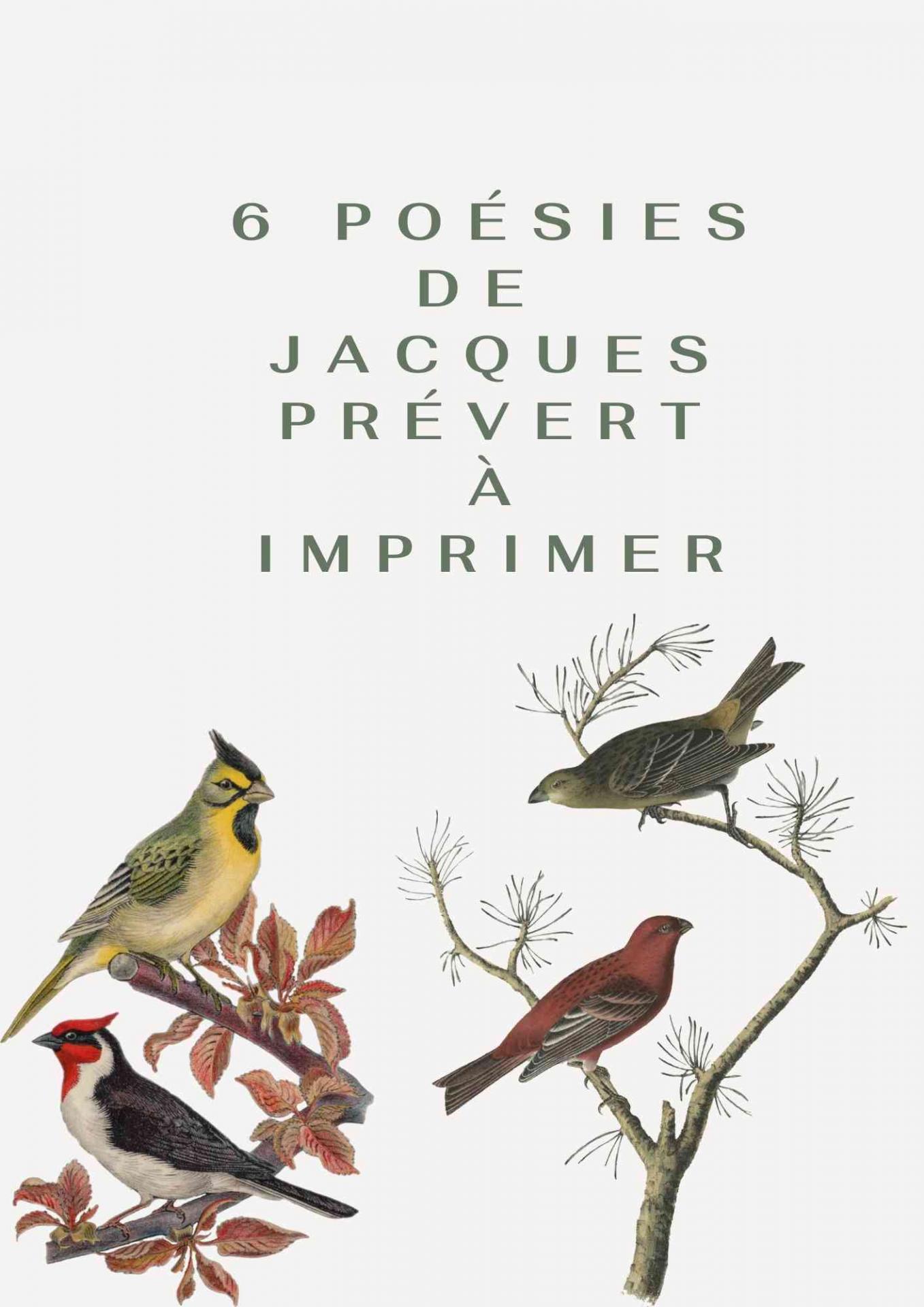 6 poesies de jacques prevert a imprimer