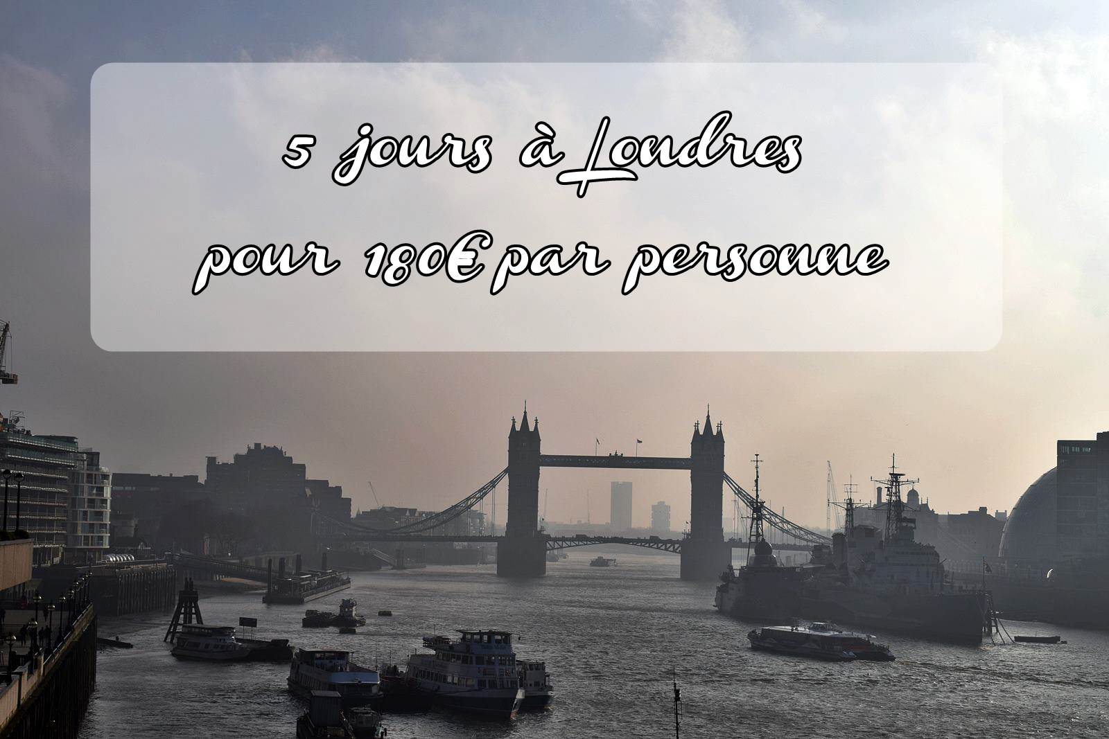 Aller a londres pour 180 euros par personne pour 5 jours 1 fb