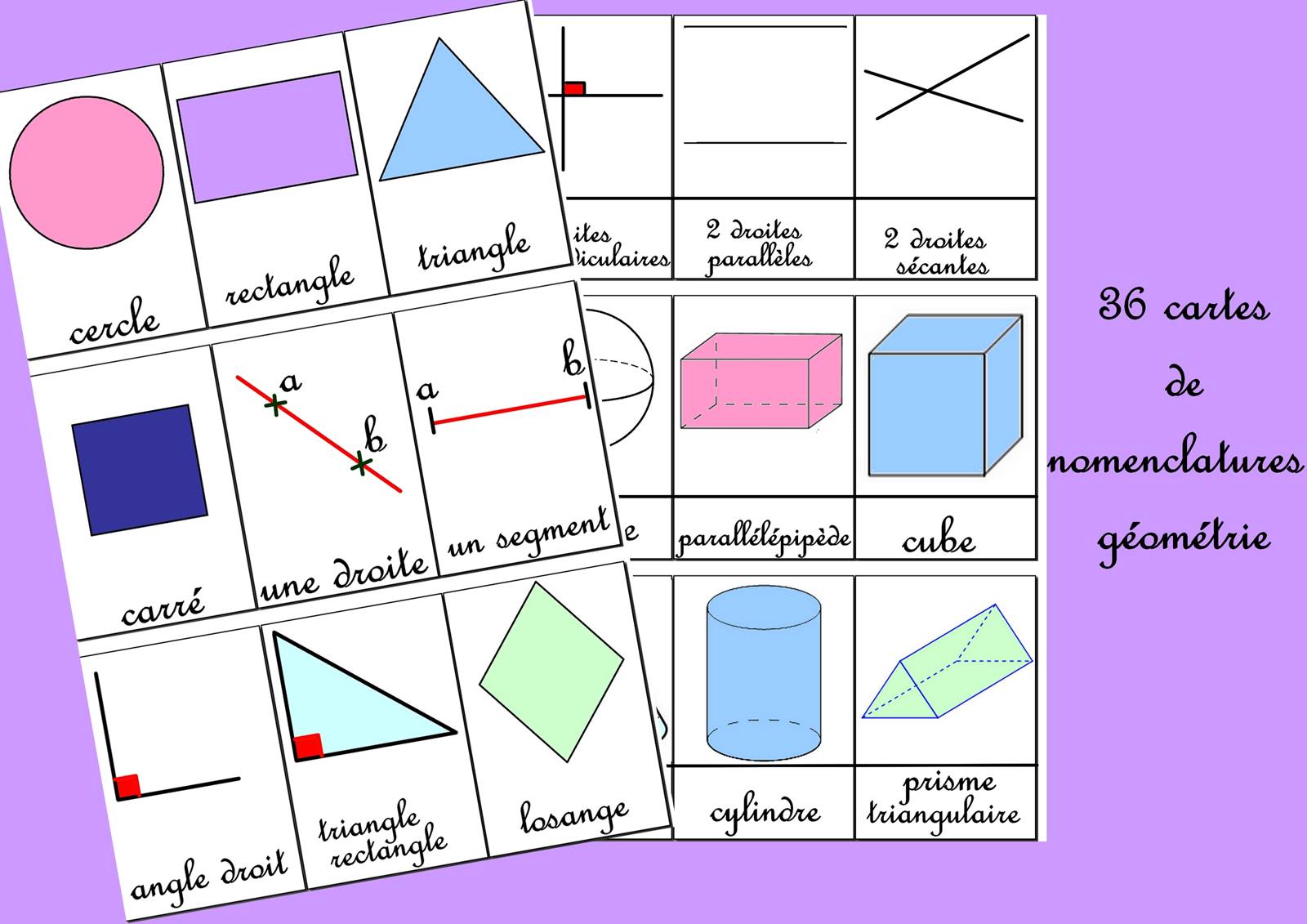 Blog 36 cartes de nomenclatures geometrie