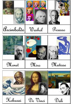 Blog carte de nomenclature artistes peintre