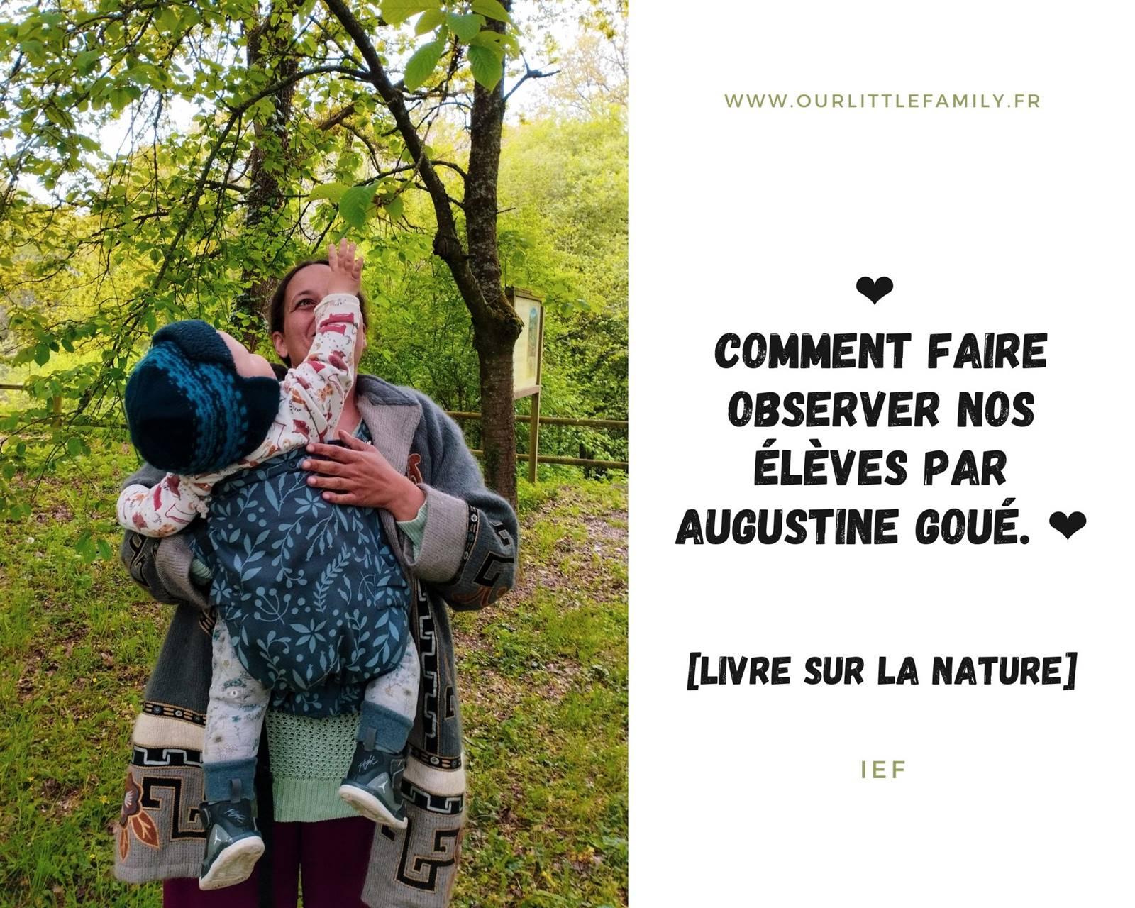 Comment faire observer nos eleves par augustine goue