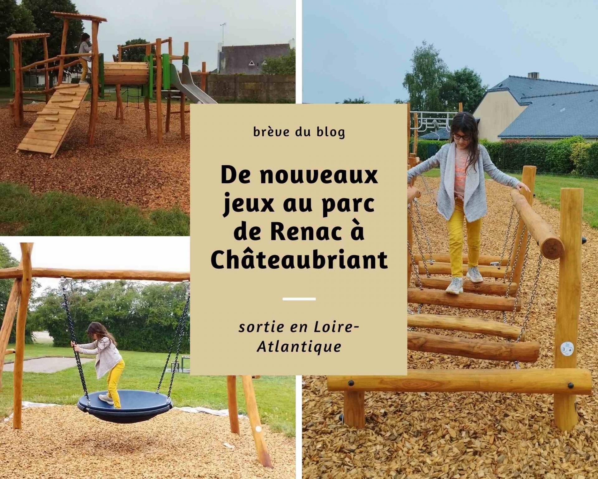 De nouveaux jeux au parc de renac a chateaubriant