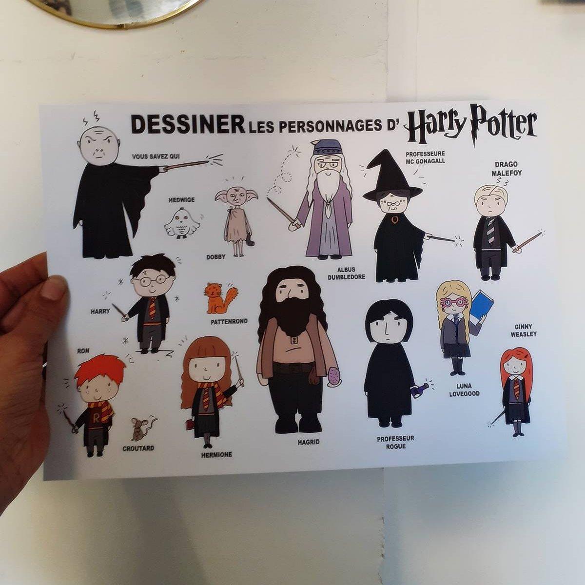 Apprendre à dessiner Harry et les personnages pour les enfant : Plus de 25  de vos personnages préférés - Livre de dessins pour enfants (officieuse) 