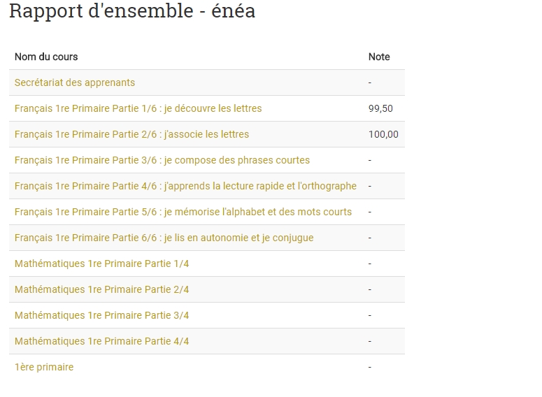 Cours par correspondance primaire avis