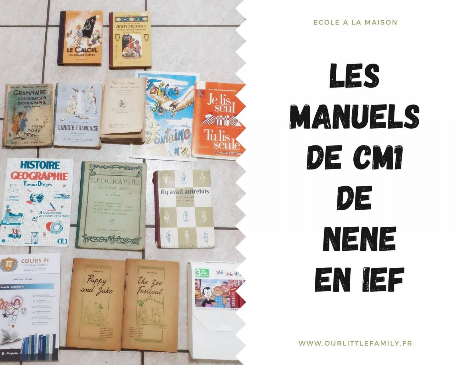 Les manuels de cm1 cm2 de nene en ief