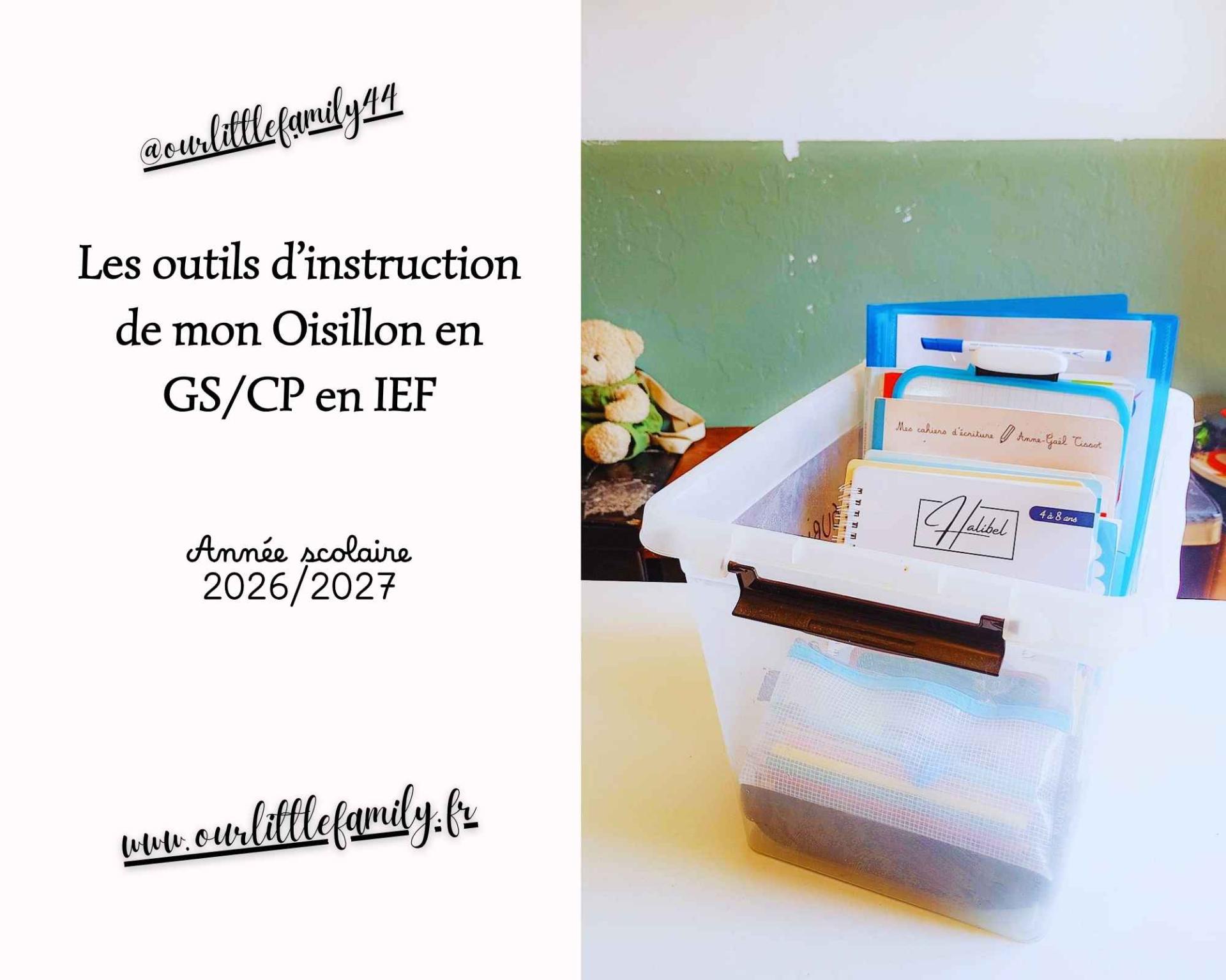 Les outils d instruction de mon oisillon en gscp