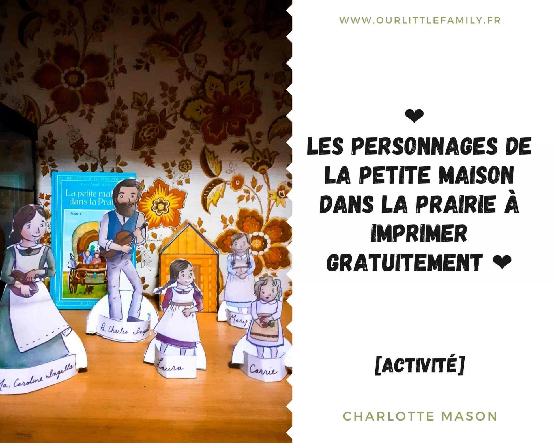 Les personnages de la petite maison dans la prairie a imprimer gratuitement