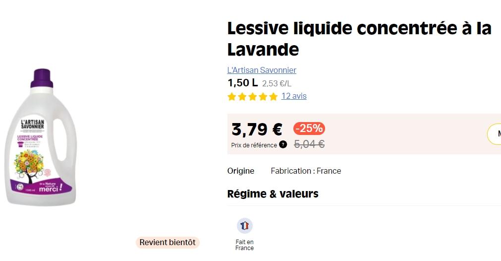 Lessive liquide