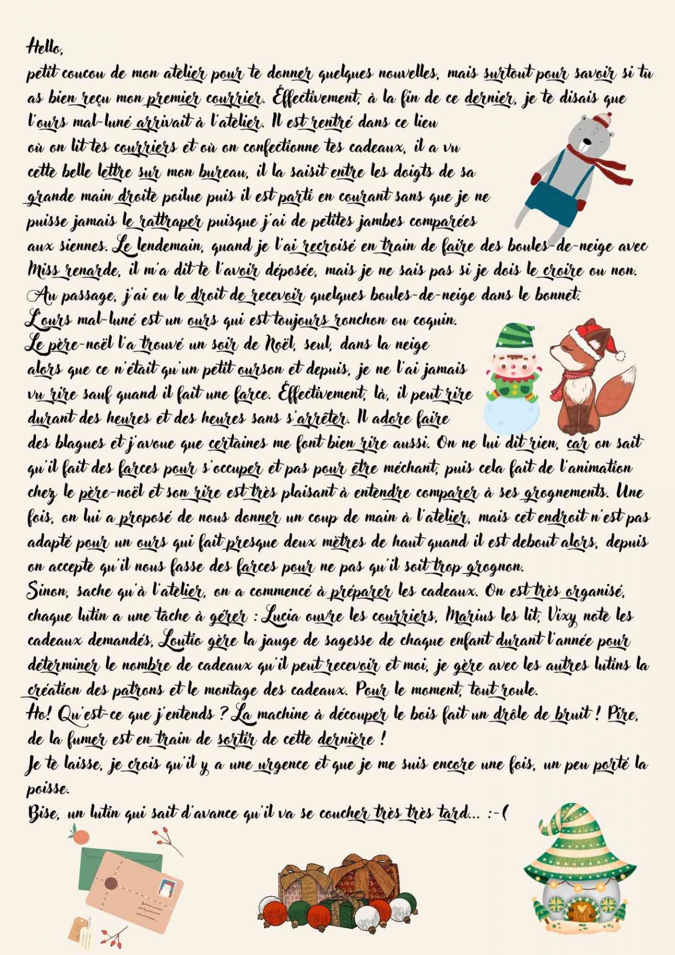 Lettre du lutin 2