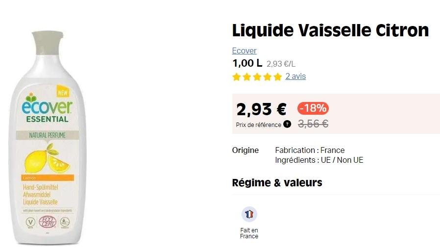 Liquide vaisselle