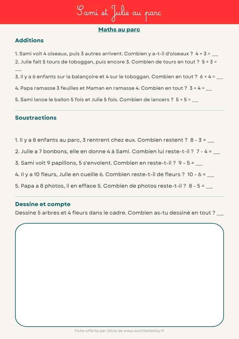 Maths au parc