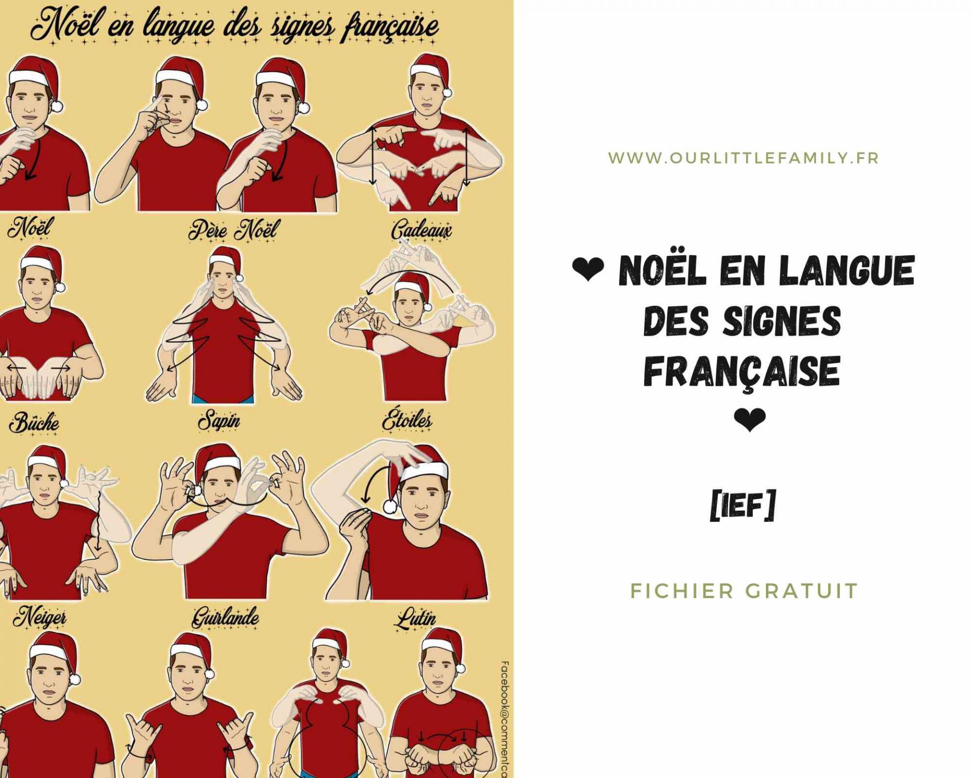 Noel en langue des signes francaise