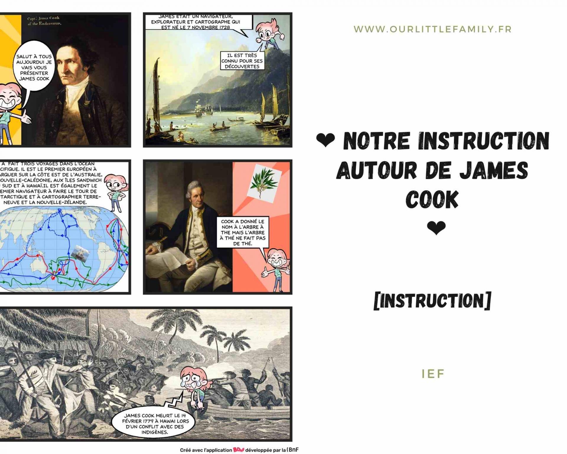 Notre instruction autour de james cook 1