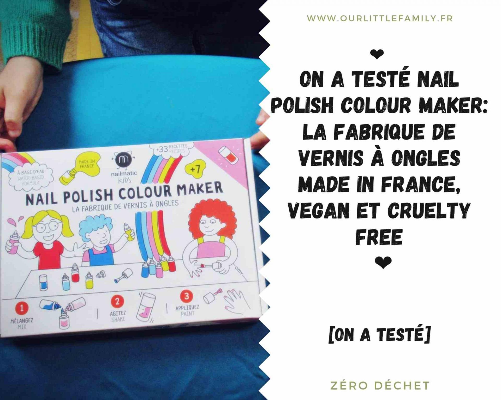 On a teste nail polish colour maker la fabrique de vernis a ongles made in france vegan et cruelty free