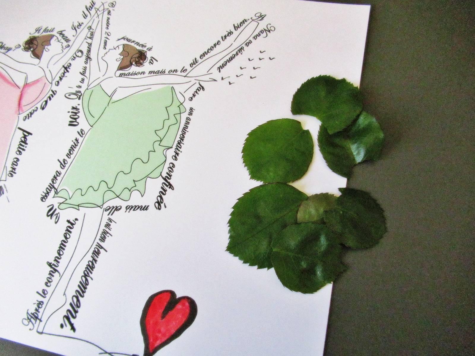 Petites danseuses carte postale diy 1