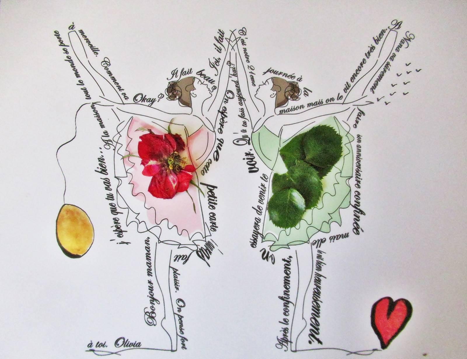 Petites danseuses carte postale diy 3