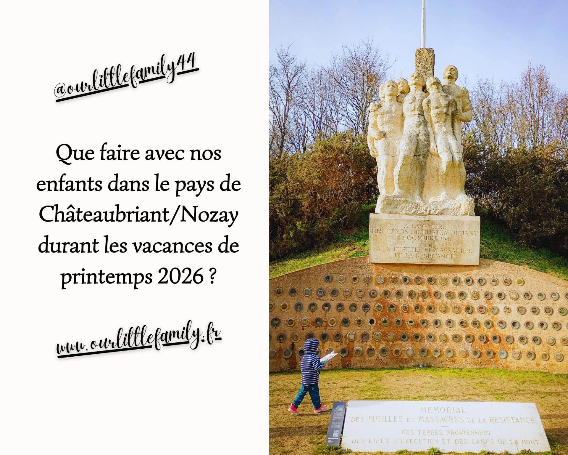 Que faire avec nos enfants dans le pays de chateaubriantnozay durant les vacances de printemps 2026