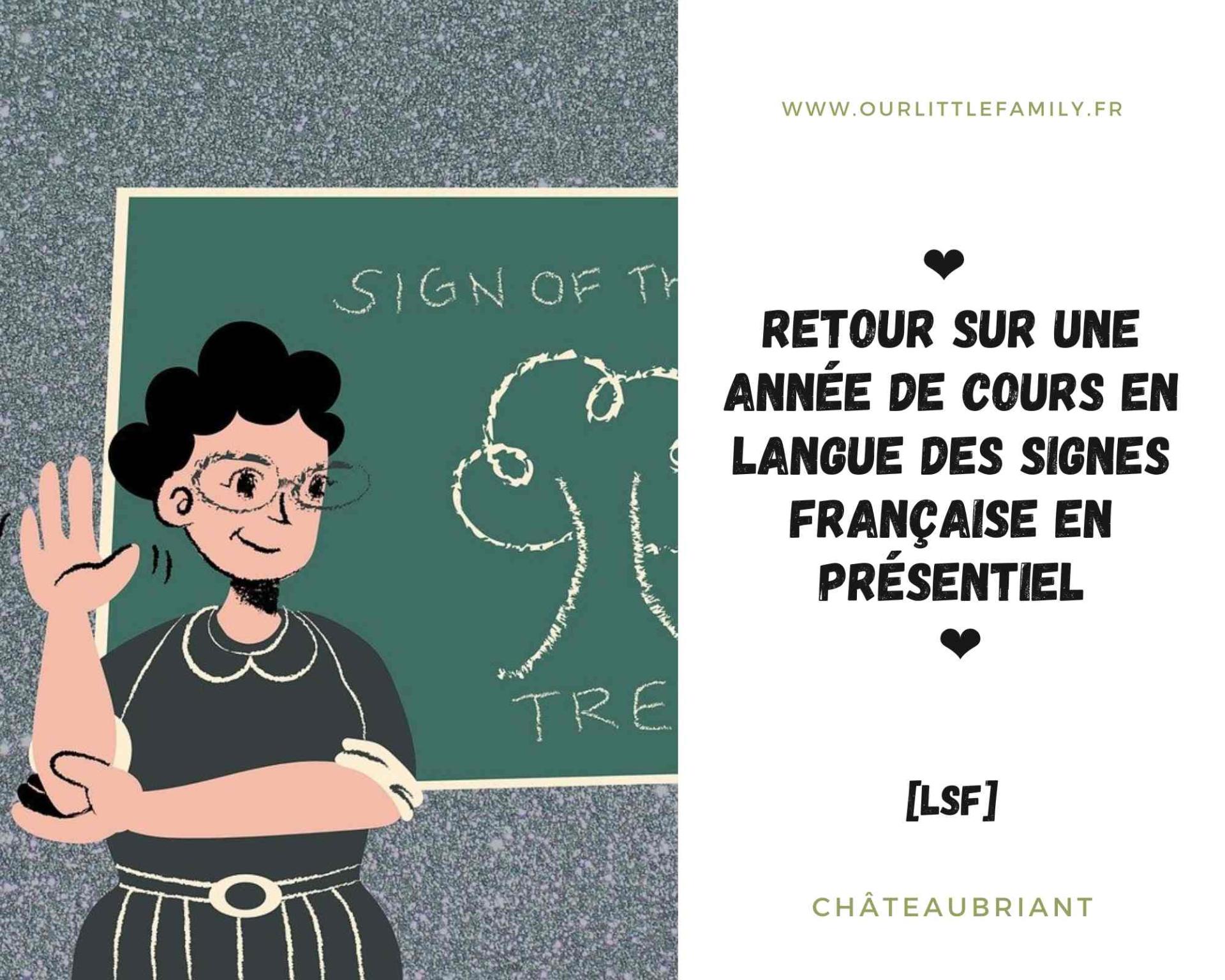 Retour sur une annee de cours en langue des signes francaise en presentiel
