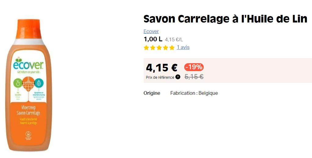 Savon carrelage a l huile de lin