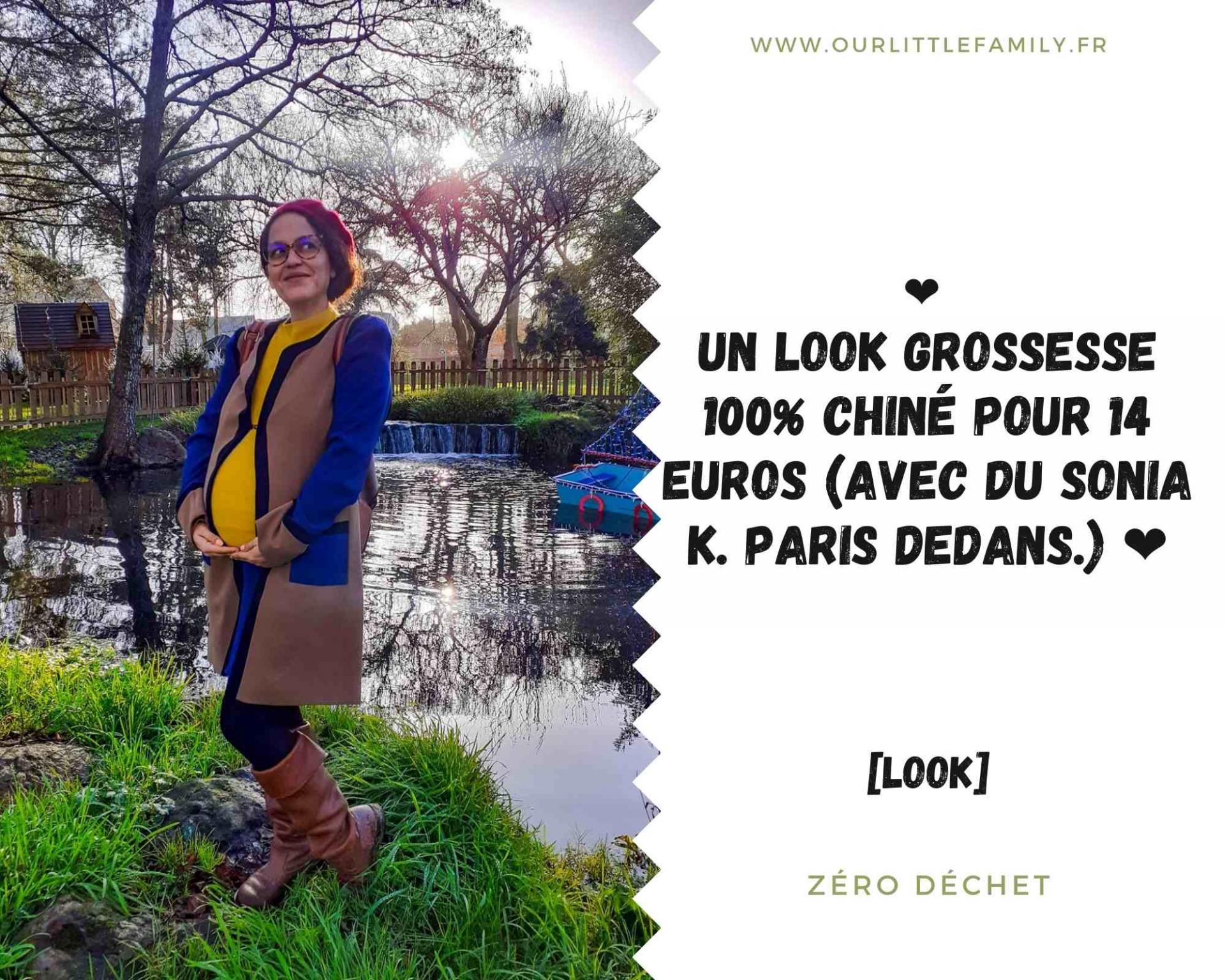 Un look grossesse 100 chine avec du sonia k paris dedans