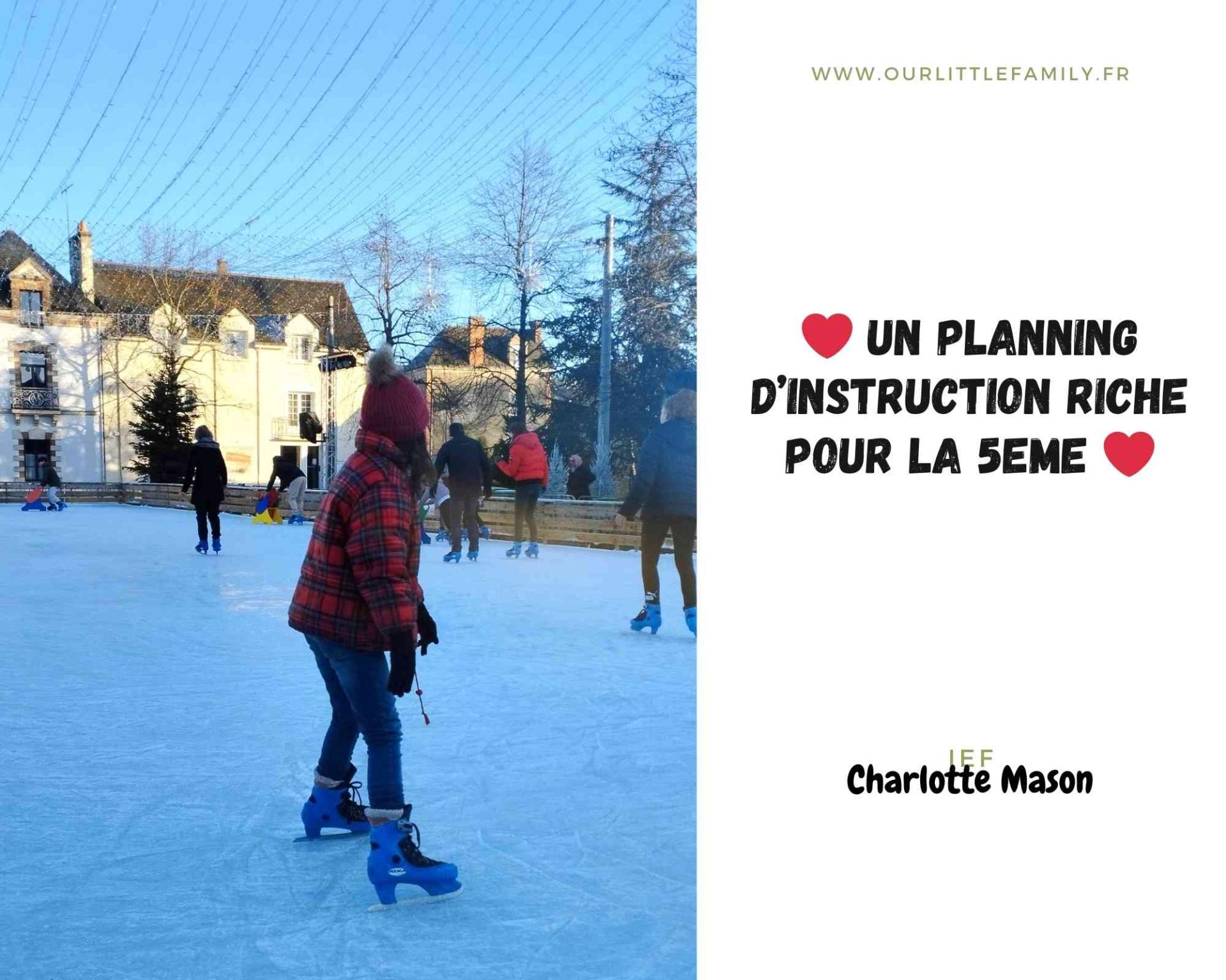 Un planning d instruction riche mais stimulant en 5eme charlotte mason