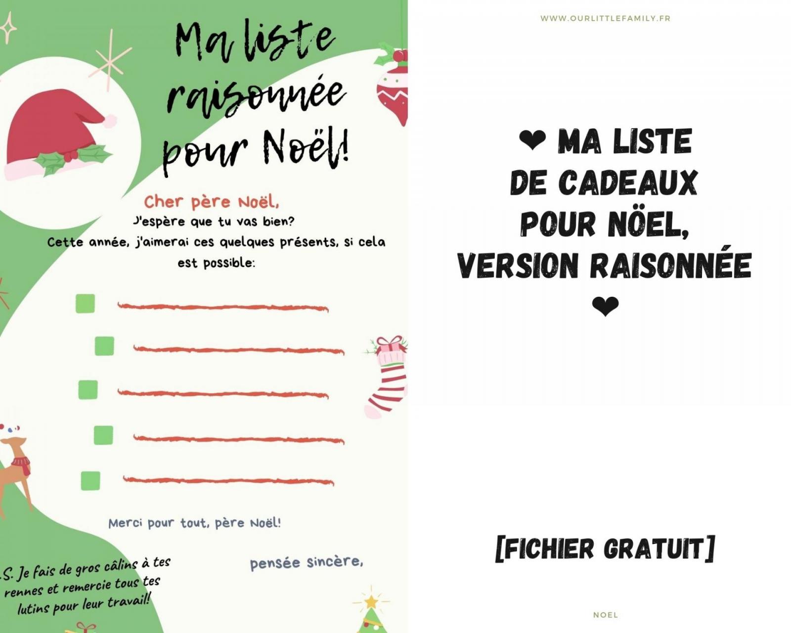 Liste de Noël de mes enfants de 7 et 10 ans - Maman Sur Le Fil