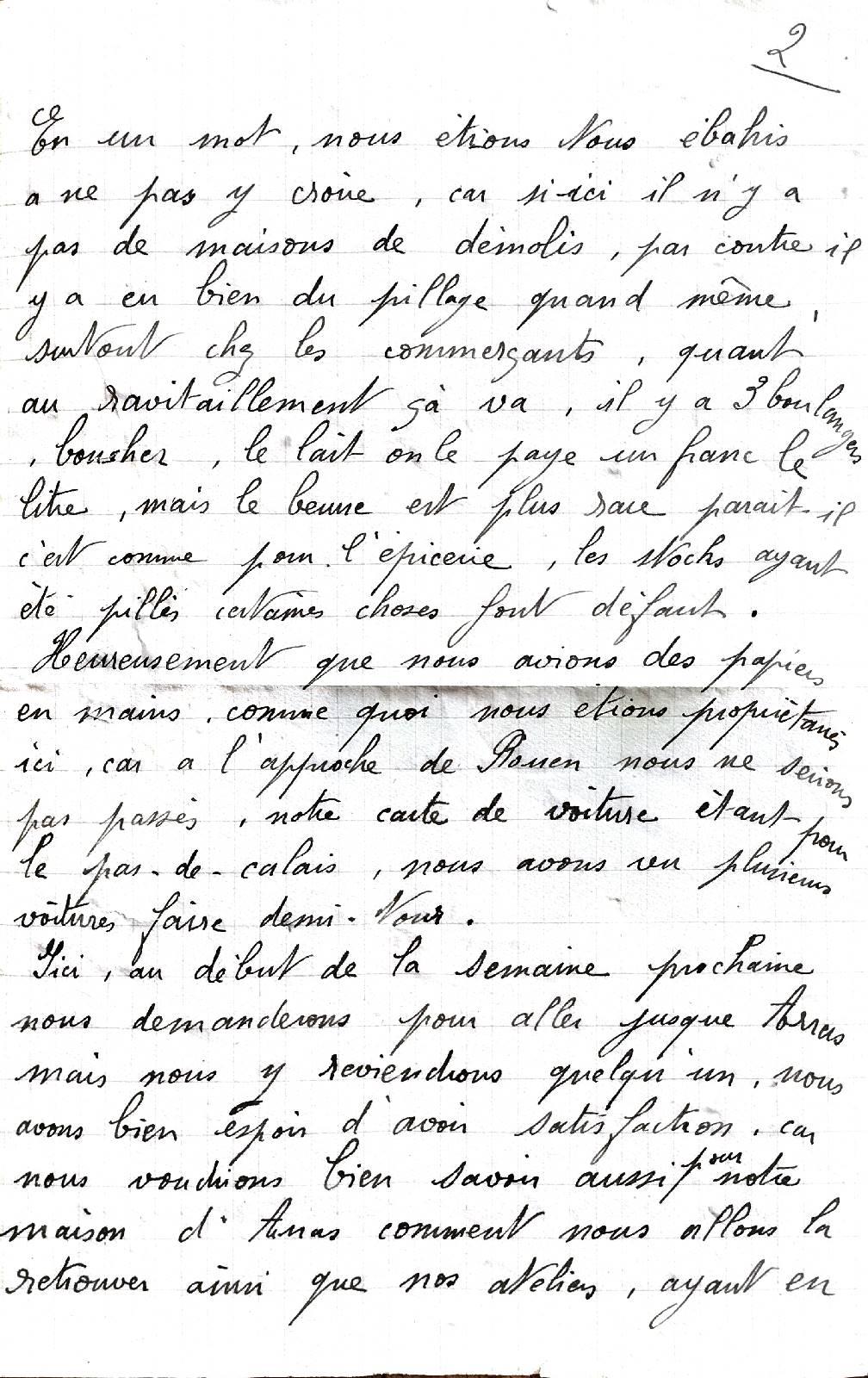 Une lettre d aout 1940 ou petit temoignage d une civile durant la seconde guerre mondialeimg 20230304 133757